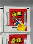 (5) 1976-77 Basketball Wax Pack Wrappers