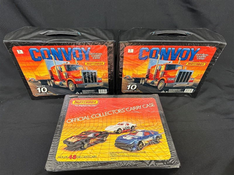 (3) Matchbox Diecast Carrying Cases
