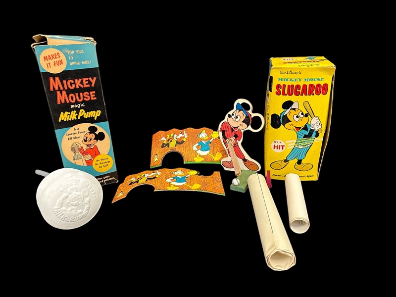 Mickey Mouse Slugaroo Game Complete With OB, Magic Milk Pump