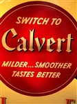 Calvert Milder, Smoother, Tastes Better Light Up Advertising Pam Clock