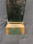 Mid Century Modern Glass Lamp With Shade