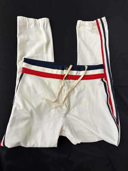 Attributed to Eric Raich Game Used Pants 1976 Cleveland Indians