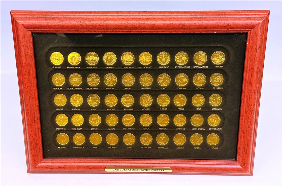 The United States 50 State Golden Quarters Collection