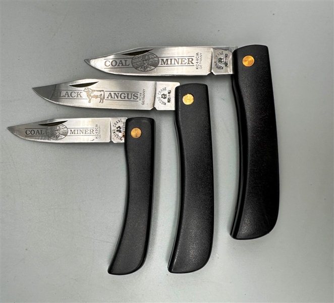 (3) Kissing Crane Pocket Knives