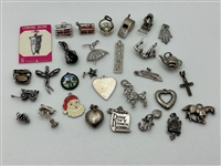 (30) Sterling Silver Single Charms
