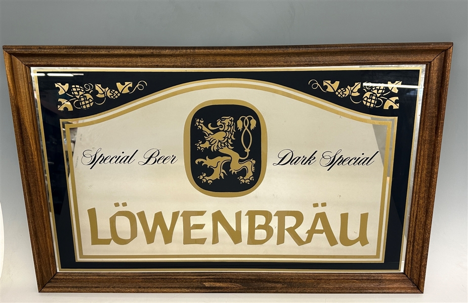 Lowenbrau Special Beer Special Dark Framed Sign