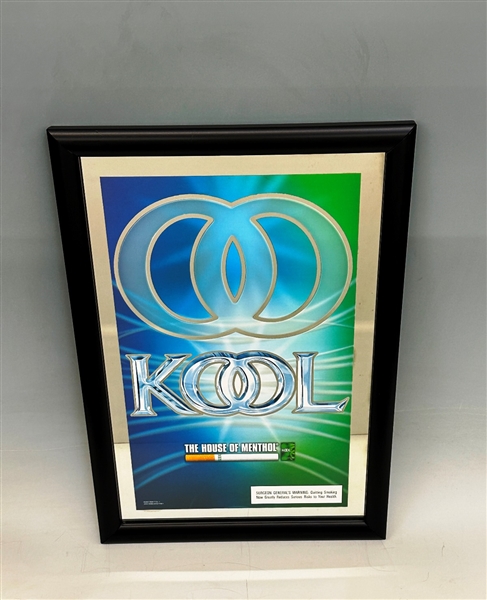 2003 Kool The House of Menthol Framed Advertising Sign (NOS)