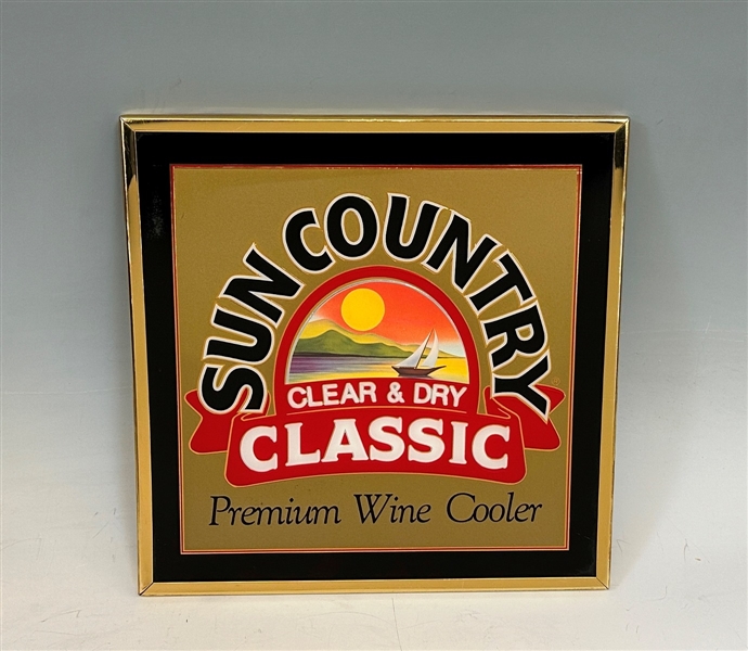 Sun Country Premium Wine Cooler Clear & Dry Classic Framed Sign