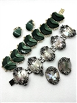 1960s Thermoset Jewelry Suites; Bracelet, Earrings Coro, Lisner Style