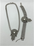 Garne Jewelry Necklace and Bracelet Set Statement Pieces