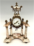 Webb C. Ball Advertising Gilt Bronze and Marble Garniture Clock