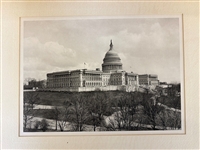 (9) Photogravures in Slip Folder Book: Capital in Washington, Vanderbilt Mansion, More