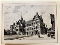 (9) Photogravures in Slip Folder Book: Old New York, Fort William, More