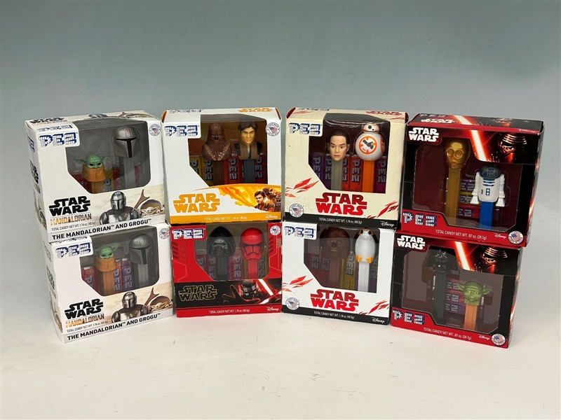 (8) Star Wars Pez Collector Sets
