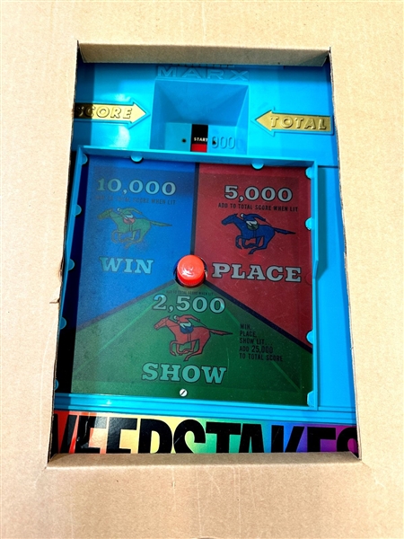 1965 Electric Pin-Ball Derby Horse Race Sweepstakes Floor Model by Marx