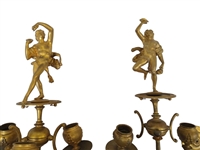 19th c. French Bronze Ormolu Candelabra Pair Signed Henry Picard for Restoration