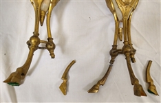 19th c. French Bronze Ormolu Candelabra Pair Signed Henry Picard for Restoration