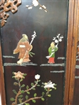 Double Side 2 Panel Lacquered Coromandel Screen