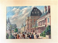 (10) Folio Facsimile in Colors of Famous Paintings: Thebes Restored, The Kremlin, The Hanging Garden of Babylon, More