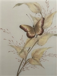 (2) Lengel-Schneerer Butterfly Paintings on Silk