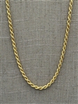 18k Yellow Gold Rope Necklace