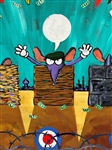 George Kocar (Ohio b.1948) Acrylic on Canvas Another Mickey Mouse War 2004