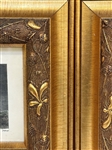 Pair Horse Prints in Stunning Matching Carved Chunky Gilt Frames