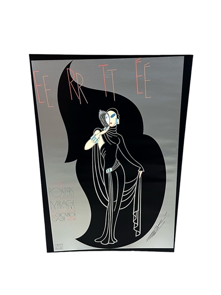 Erte Poster 1978 Published by Mirage With Grosvenor Gallery London