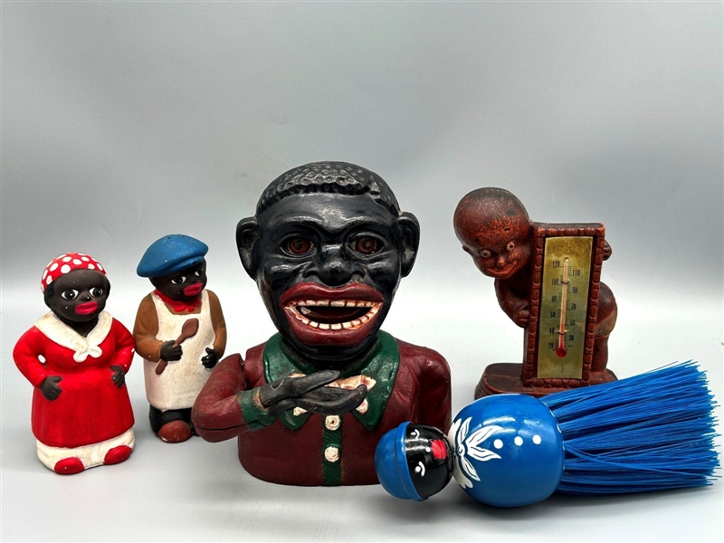 Black Americana Cast Iron Bank and Collectibles
