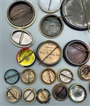 Large Group of Celluloid, Metal Pinbacks and Ribbons