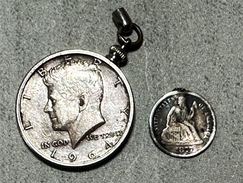 Silver Coins Love Token  and Pendant