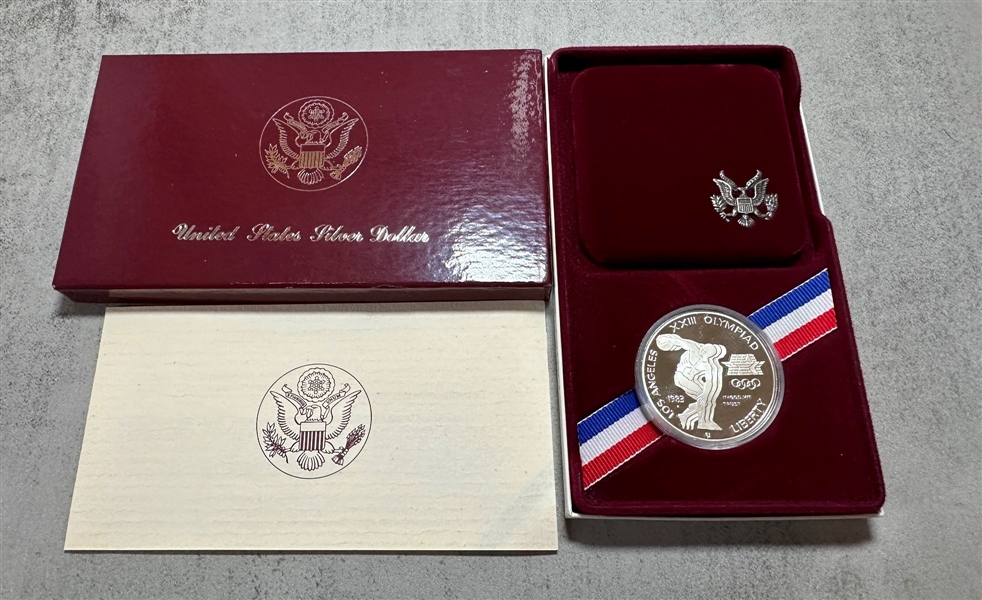 1983 Olympic Proof Silver Dollar