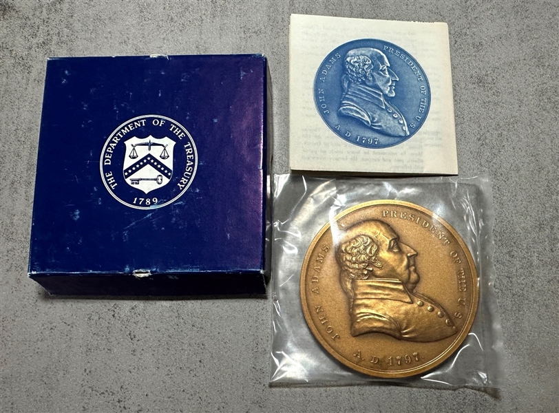 John Adams President of the U.S. Bronze Medal from the U.S. Mint