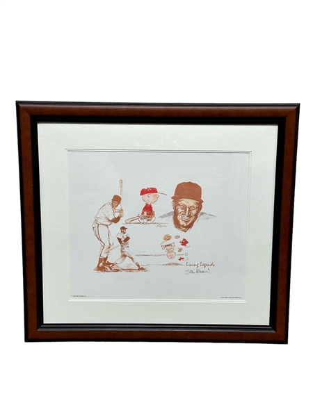 Living Legends "Stan Musial and Charlie Brown" Signed Print