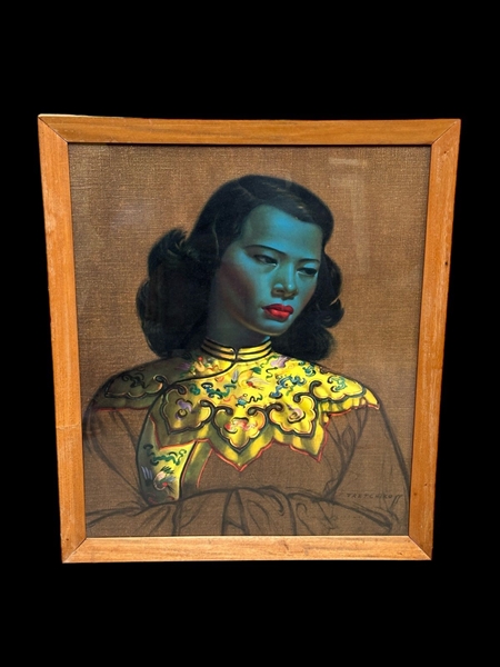  Vladimir Tretchikoff Print "The Chinese Girl" or "The Green Lady"