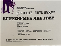 Butterflies are Free Poster for Booth Theater 1977 First Edition