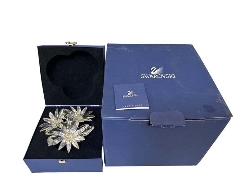 Swarovski Crystal Figurine #252976 Maxi Flower Arrangement With Box