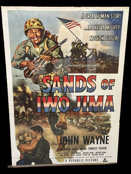 Sands of Iwo Jima Movie Poster Republic Pictures John Wayne