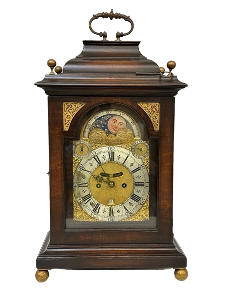 18th Century Roger Dunster (1695-1747) Bracket Clock English Mahogany
