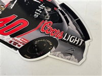 (2) Coors Light Beer Metal Racing Signs David Stremme & Sterling Marlin