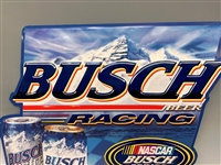 2001 Busch Beer Nascar Grand National Division Metal Racing Sign