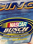 2001 Busch Beer Nascar Grand National Division Metal Racing Sign
