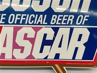 1993 Busch The Official Beer of Nascar Metal Racing Sign