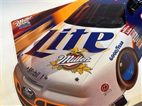 1997 Miller Lite Beer Nascar Metal Racing Sign Rusty Wallace