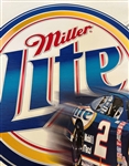 Miller Lite Beer Nascar Metal Racing Sign Rusty Wallace