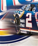 Miller Lite Beer Nascar Metal Racing Sign Rusty Wallace