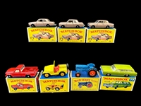 (7) Lesney Matchbox Cars in Original Boxes MINT