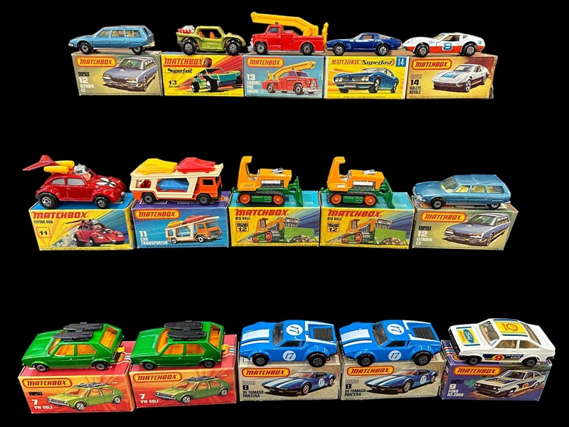 (15) Matchbox Superfast Cars in Original Boxes