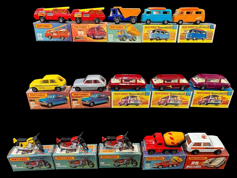 (15) Matchbox Superfast/75 Cars in Original Boxes: 
