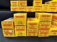 (40) Matchbox Cars 1980's in Original Yellow Grid Box: